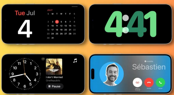 新昌苹果手机维修分享iOS17横屏充电待机显示有什么好处 