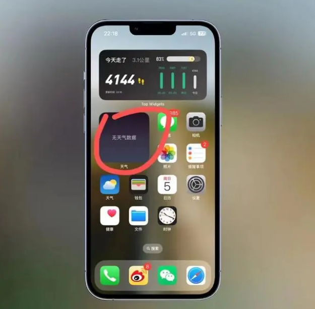 新昌苹果手机维修分享:iOS16主屏幕天气小组件无法正常工作怎么办？ 