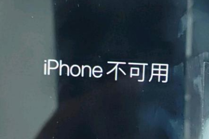 新昌苹果服务网点分享锁屏界面显示“iPhone 不可用”如何解决 