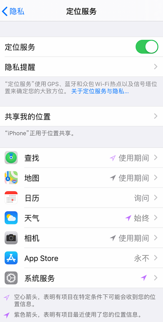 新昌苹果手机维修分享iPhone 状态栏中时间显示为蓝色图标是什么情况 